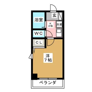 第6ハセビル【7階】の間取り