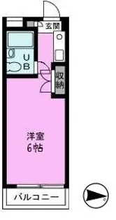 アサヒハイツ【7階】の間取り