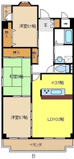 プレステージ黒沢台【2階】の間取り