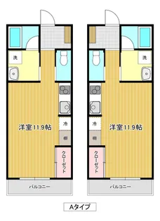 クロスハーモニー【2階】の間取り