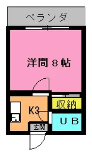 ミッキーハウス【4階】の間取り