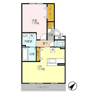 リビングタウン北越谷 B【3階】の間取り