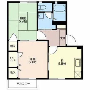 ラフィネ A【2階】の間取り