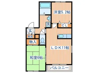 アバンティ50【2階】の間取り