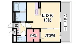 セジュール白浜 A棟【3階】の間取り
