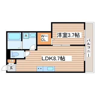 ラフィーノ泉中央【2階】の間取り