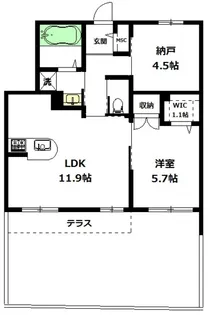 ヴァンヴェール東館【1階】の間取り