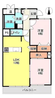 レジデンス一宮【1階】の間取り
