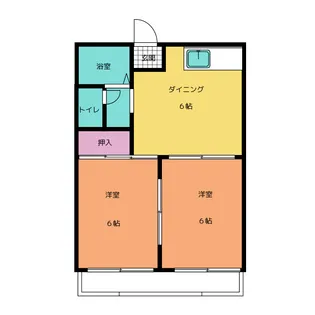タウニー北頭【2階】の間取り