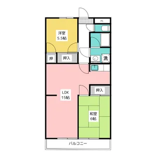 サンハイツ日進【1階】の間取り