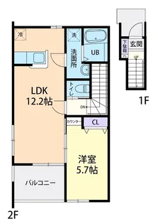 Gracieux なみき【2階】の間取り