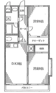 パミール上池台【2階】の間取り