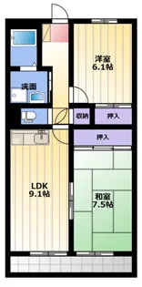 ベルコスモス【2階】の間取り