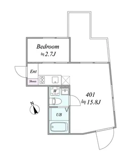Apice Sangenjaya【3階】の間取り