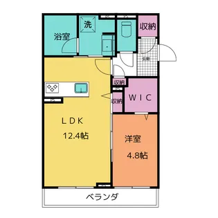 フォレストヒルズ久世戸【1階】の間取り