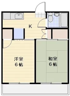 ロイヤルマンション今井【4階】の間取り