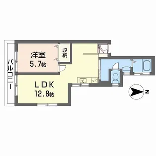 マンション月若【3階】の間取り