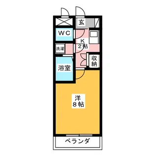 リヴェール小田井【4階】の間取り