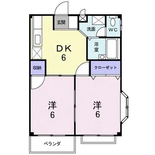 セピアハイツアラキA【2階】の間取り