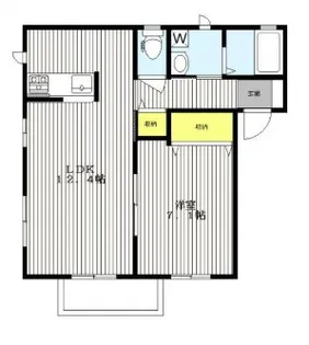 グレースコートB棟【1階】の間取り