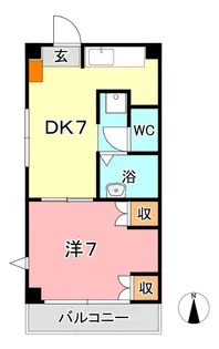 アプローズ【2階】の間取り