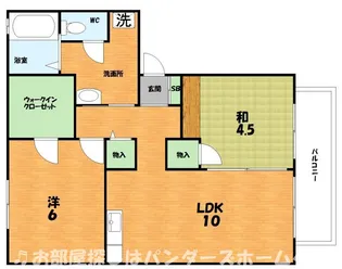 グリーンバレー【1階】の間取り
