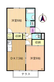 プレジール高ヶ坂【1階】の間取り