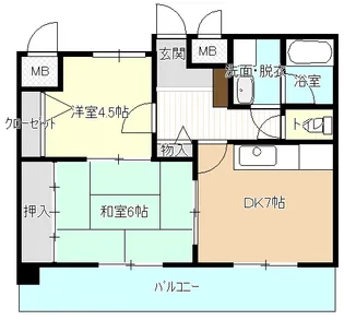 ティファニー【3階】の間取り