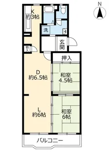 URアーバニア滝子南【4階】の間取り