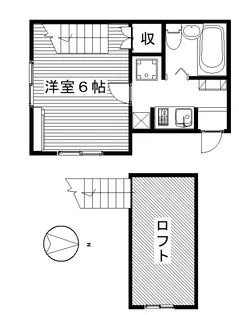 ティーエイチドーム【2階】の間取り
