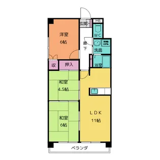 クレストAi-1【2階】の間取り