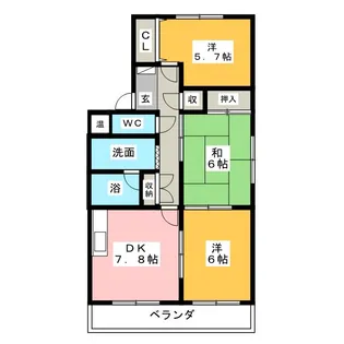 シオス【3階】の間取り
