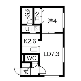 ベルコート宮の沢【3階】の間取り