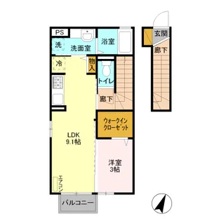 メゾン・ル・ジュネス【2階】の間取り