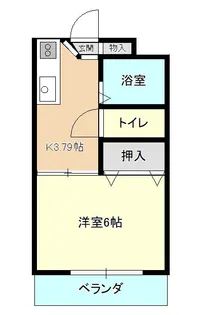 コーポ三浦【2階】の間取り