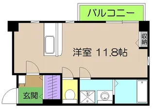 ロイヤルリバー【1階】の間取り