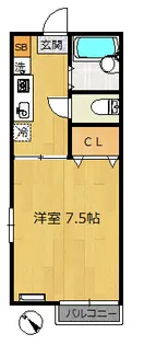ラピス・K・津田沼【2階】の間取り