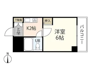 エステート小谷【1階】の間取り