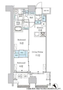 レガシス中目黒【9階】の間取り