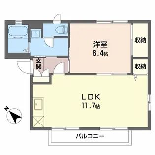 ヒルヴィレッジ【2階】の間取り