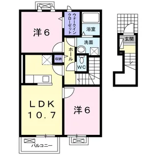 ピュアライヴVII C【2階】の間取り