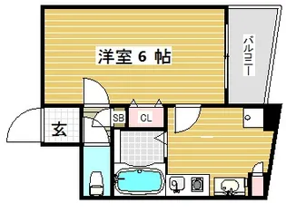 ラナップスクエア神戸県庁前【10階】の間取り