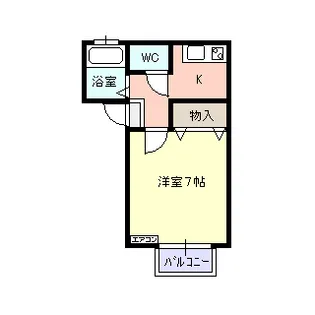 セジュール ローゼII【2階】の間取り