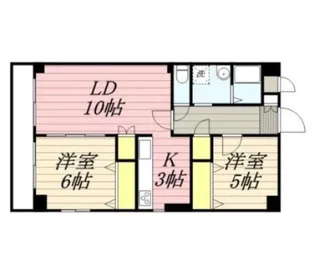 リベルタ国立【2階】の間取り