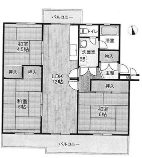 兵庫県神戸市垂水区本多聞4【マンション】の間取り