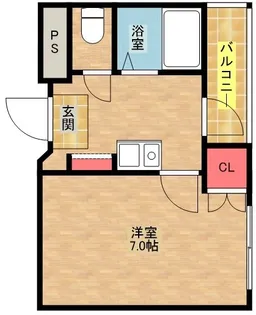 アドヴァン住之江【2階】の間取り