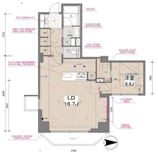 ドゥーエ東池袋【5階】の間取り