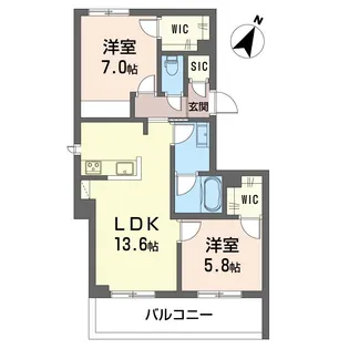 カーサレフィシア【3階】の間取り