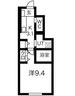 1Kの間取り画像