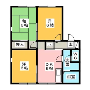 3DKの間取り画像